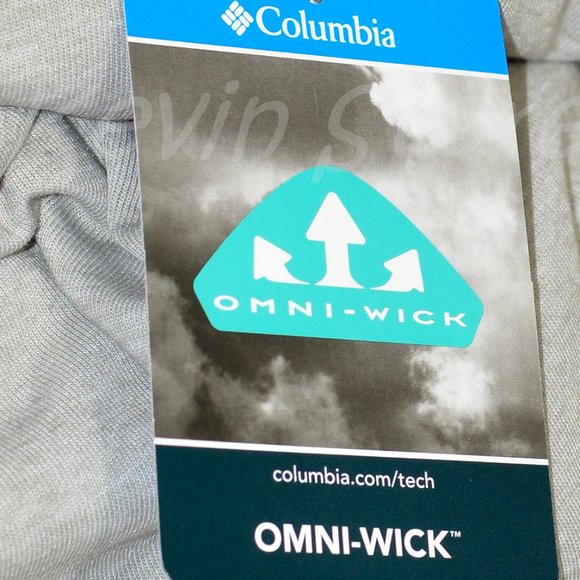 NWT Columbia Men’s‎ Long Sleeve Raglan Tee, Omni-Wick, - Picture 3 of 3